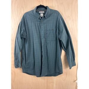 Columbia Sportswear Men’s 2XT Tall Plaid Button-Down Shirt Long Sleeve